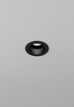Oprawa sufitowa wewnętrzna wpuszczana HOLLOW mini LED M927 24° 63∅ czarny - 8.5W, 2700K, CRI>90 - AQForm