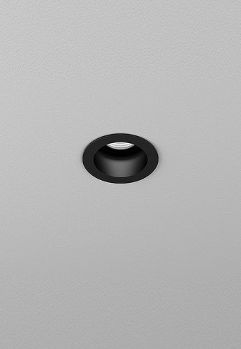 Oprawa sufitowa wewnętrzna wpuszczana HOLLOW mini LED M927 24° czarny - 8.5W, 2700K, CRI>90 - AQForm