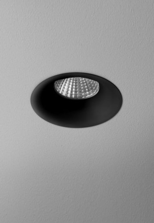 Oprawa sufitowa wewnętrzna wpuszczana HOLLOW x1 round LED M927 36° czarny - 11W, 2700K, CRI>90 - AQForm 