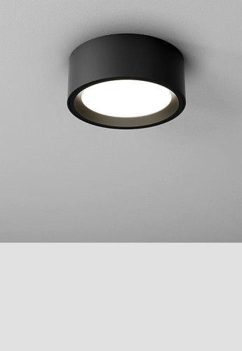 Lampa sufitowa natynkowa wewnętrzna MIDI RING rim LED M930 czarny - 17W, 3000K, CRI>90 - AQForm