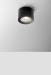 Lampa sufitowa natynkowa wewnętrzna ONLY round mini 6 LED 230V hermetic M927 26° Phase-Control czarny - 8W, 2700K, CRI>90, IP65 - AQForm 