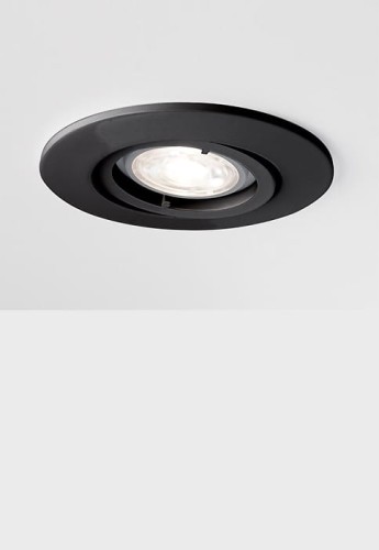 Oprawa oświetleniowa sufitowa wpuszczana SERIE 332 HV black matt - QPAR 16 GU10 9W, 25°, IP20 - MOLTO LUCE