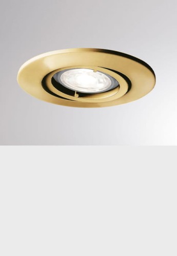 Oprawa oświetleniowa sufitowa wpuszczana SERIE 332 HV polished brass - QPAR 16 GU10 9W, 25°, IP20 - MOLTO LUCE