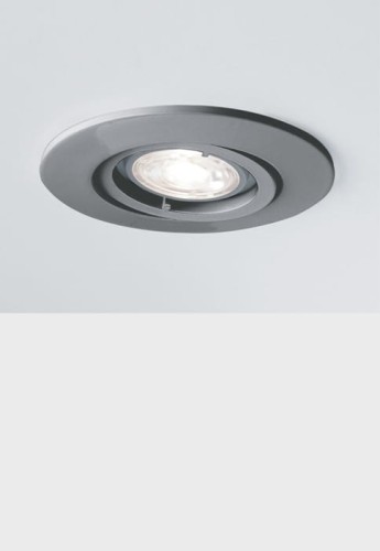 Oprawa oświetleniowa sufitowa wpuszczana SERIE 332 HV brushed nickel - QPAR 16 GU10 9W, 25°, IP20 - MOLTO LUCE