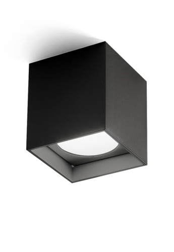 Oprawa oświetleniowa sufitowa wewnętrzna TWO black - 10W, 3000K, Ra>90, 595lm, 220-240V AC, ON-OFF - PANZERI