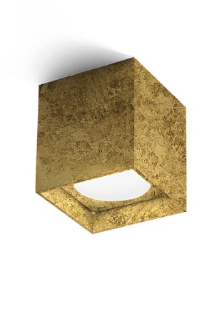 Oprawa oświetleniowa sufitowa wewnętrzna TWO gold leaf - 10W, 3000K, Ra>90, 595lm, 220-240V AC, ON-OFF - PANZERI