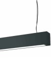 Lampa wisząca średnia IBROS czarna - LED 18W, 4000K, 1440lm, IP20