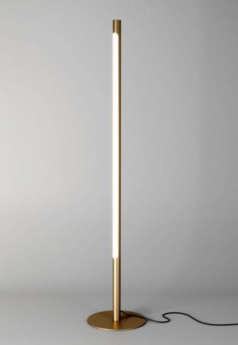 Lampa podłogowa wewnętrzna THIN TUBE 150 LED upright M927 złoty - 38W, 2700K, CRI>90, IP20 - AQForm