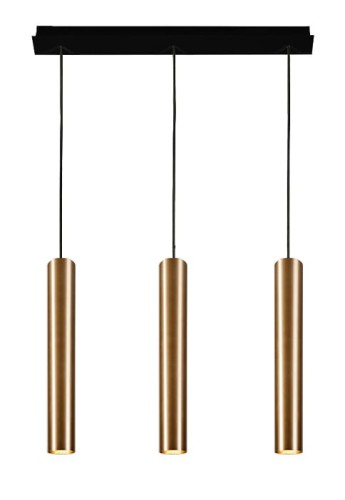 Lampa wisząca EYE III mosiądz - 3x10W LED, 220-230V, IP20, wys. 130 cm