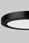 Lampa sufitowa plafon YORK 2W1 czarny - ⌀33 cm, 24W, 3000K, IP20