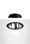 Oprawa sufitowa wpuszczana CCTEVO DOWNLIGHT 105 deep black - LED 15W, WFL-61° (UGR), 2700K, CRI>90, IP20-54 - TARGETTI