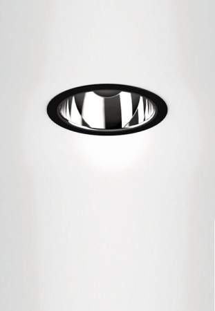 Oprawa sufitowa wpuszczana CCTEVO DOWNLIGHT 105 deep black - LED 15W, WFL-61° (UGR), 2700K, CRI>90, IP20-54 - TARGETTI 