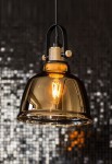 Lampa wisząca AMALFI I M złoty - 25W LED, 220-230V, IP20, wys. 150 cm