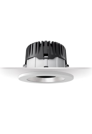 Oprawa sufitowa wpuszczana CCTLED ARCHITECTURAL Mini Fixed white - LED 12W, 3000K, FL-30°, IP20-43 - TARGETTI