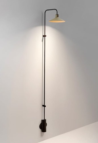 Lampa ścienna PLATET A/06 olive grey - BOVER