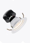 Oprawa sufitowa wpuszczana wewnętrzna ORBIS R 160 HOT biało-szary - 40W, CRI>90, IP20 - LIGHTENJIN