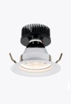 Oprawa sufitowa wpuszczana wewnętrzna ORBIS R 160 HOT biało-szary - 18W, CRI>90, IP20 - LIGHTENJIN