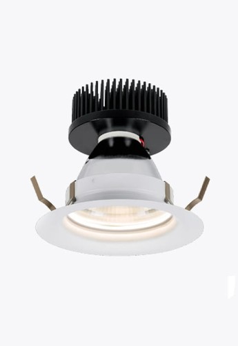 Oprawa sufitowa wpuszczana wewnętrzna ORBIS R 160 HOT biało-szary - 18W, CRI>90, IP20 - LIGHTENJIN