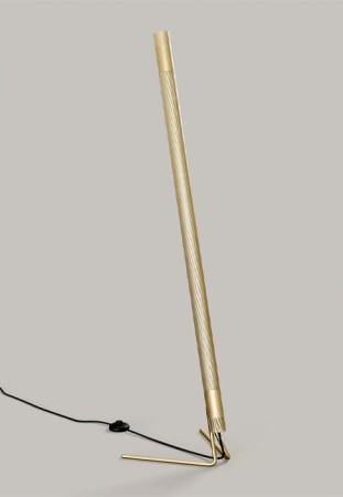 Lampa podłogowa RADENT mosiądz - 18W LED, 1550lm, 3000K, IP20, wys. 1475 mm - NUAD