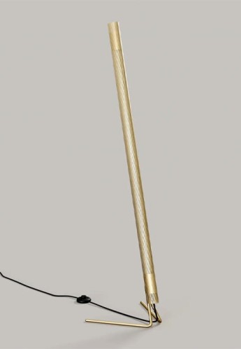 Lampa podłogowa RADENT mosiądz - 18W LED, 1550lm, 3000K, IP20, wys. 1475 mm - NUAD