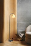 Lampa podłogowa AVRA stal szczotkowana-kremowy - LED E14, 12W, IP20 - NUAD