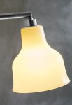 Lampa podłogowa AVRA stal szczotkowana-kremowy - LED E14, 12W, IP20 - NUAD