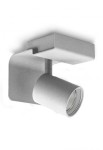 Oprawa ścienna lub sufitowa z pojedynczym regulowanym reflektorem PLURIEL PLUS matt white-matt white - LED 1x13W, ON-OFF, CRI95, 2700K - EXENIA