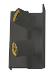Oprawa ścienna lub sufitowa z podwójnym regulowanym reflektorem PLURIEL PLUS concrete gray-yellow corn - LED 2x13W, ON-OFF, CRI95, 2700K - EXENIA