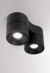 Oprawa oświetleniowa sufitowa natynkowa MAGIS DOUBLE SD black - LED 30W, 40°, 2700K, CRI >91, IP20 - MOLTO LUCE