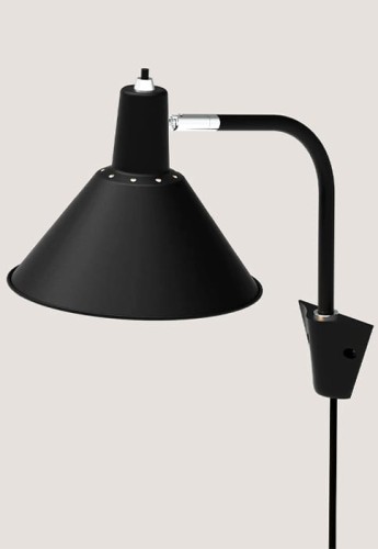 Kinkiet ARCON czarny-chrom - E14, 25W, IP20 - NUAD