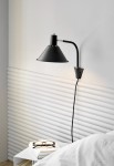 Kinkiet ARCON czarny-chrom - E14, 25W, IP20 - NUAD