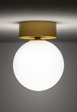 Lampa wisząca plafon KIER S satynowy złoty - 12W, 220-230V, IP20