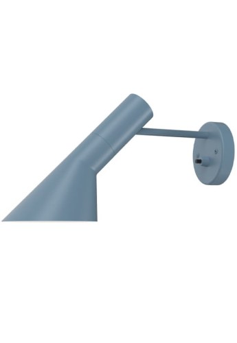 Lampa ścienna wewnętrzna z przełącznikiem AJ WALL dusty blue - 1x20 W E14, IP20 - LOUIS POULSEN