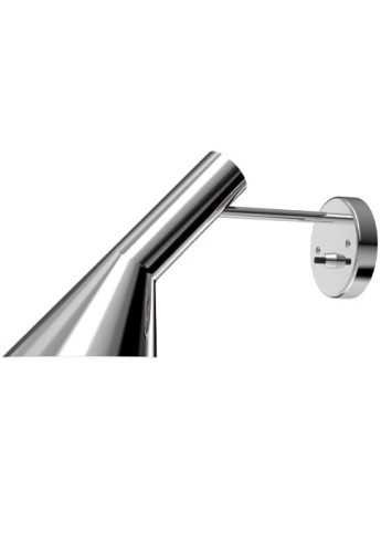 Lampa ścienna wewnętrzna z przełącznikiem AJ WALL stainless steel polished - 1x20 W E14, IP20 - LOUIS POULSEN