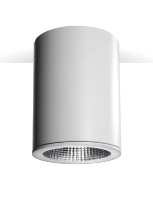 Oprawa oświetleniowa sufitowa natynkowa CCTLED TUBE Smart Facetted plaster white - 3000K, 18W, CRI>80, IP20 - TARGETTI