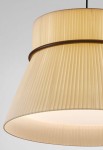 Lampa wisząca FOLIE S/60 cream translucent ribbon - 15W LED E-27 A60, 100-240V 50/60Hz, IP20 - BOVER