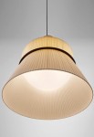 Lampa wisząca FOLIE S/60 cream translucent ribbon - 15W LED E-27 A60, 100-240V 50/60Hz, IP20 - BOVER