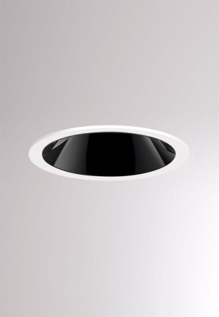 Oprawa oświetleniowa reflektor wpuszczany DARK NIGHT SMOLL R white matt-black - LED, 40°, 2700K, CRI >90, IP20 - MOLTO LUCE