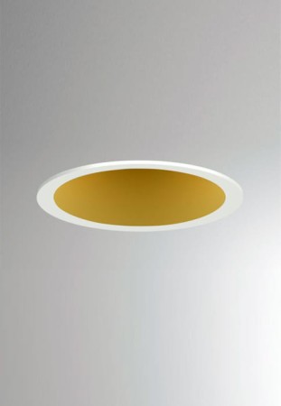 Oprawa oświetleniowa reflektor wpuszczany DARK NIGHT SMOLL R white matt-gold - LED, 40°, 2700K, CRI >90, IP20 - MOLTO LUCE
