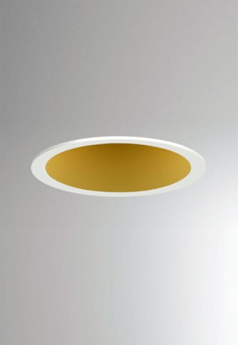 Oprawa oświetleniowa reflektor wpuszczany DARK NIGHT SMOLL R white matt-gold - LED, 40°, 2700K, CRI >90, IP20 - MOLTO LUCE