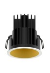Oprawa oświetleniowa reflektor wpuszczany DARK NIGHT SMOLL R white matt-gold - LED, 40°, 2700K, CRI >90, IP20 - MOLTO LUCE