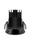 Oprawa oświetleniowa reflektor wpuszczany DARK NIGHT SMOLL R black matt-black - LED, 40°, 2700K, CRI >90, IP20 - MOLTO LUCE