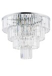 Lampa wisząca plafon CRISTAL L srebrny - LED 25W, 220-230V, IP20