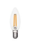 Źródło światła żarówka świeczka LED E14, 5W, 2700K, 470lm, ściemnialna, Filament, przezroczysta