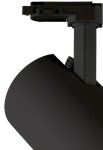 Oprawa oświetleniowa szynowa LED COB cylindryczna - 220-240V, 40W, 4000K, 4422lm, adapter 3-fazowy, 36°, IP20, czarny