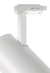 Oprawa oświetleniowa szynowa LED COB cylindryczna - 220-240V, 30W, 3000K, 2700lm, adapter 3-fazowy, 12°, IP20, biała