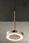 Lampa wisząca do wnętrz BELLA bronze - LED 6,5W, 3000K, Ra>90, 388lm, 220-240V AC, ON-OFF - PANZERI