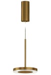 Lampa wisząca do wnętrz BELLA bronze - LED 6,5W, 3000K, Ra>90, 388lm, 220-240V AC, ON-OFF - PANZERI