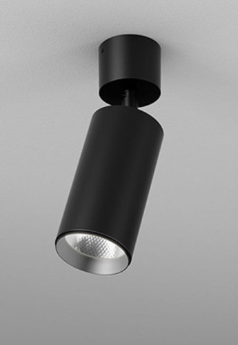 Oprawa oświetleniowa sufitowa natynkowa wewnętrzna PET MIDI LED M927 18° reflektor czarny - 8.5W, 2700K, 980lm, IP20 - AQFORM