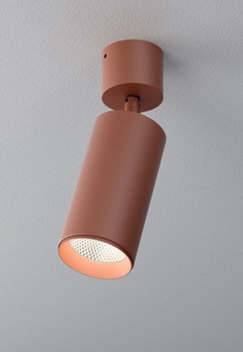 Oprawa oświetleniowa sufitowa natynkowa wewnętrzna PET NEXT LED M927 18° reflektor terakota - 8.5W, 2700K, 980lm, IP20 - AQFORM